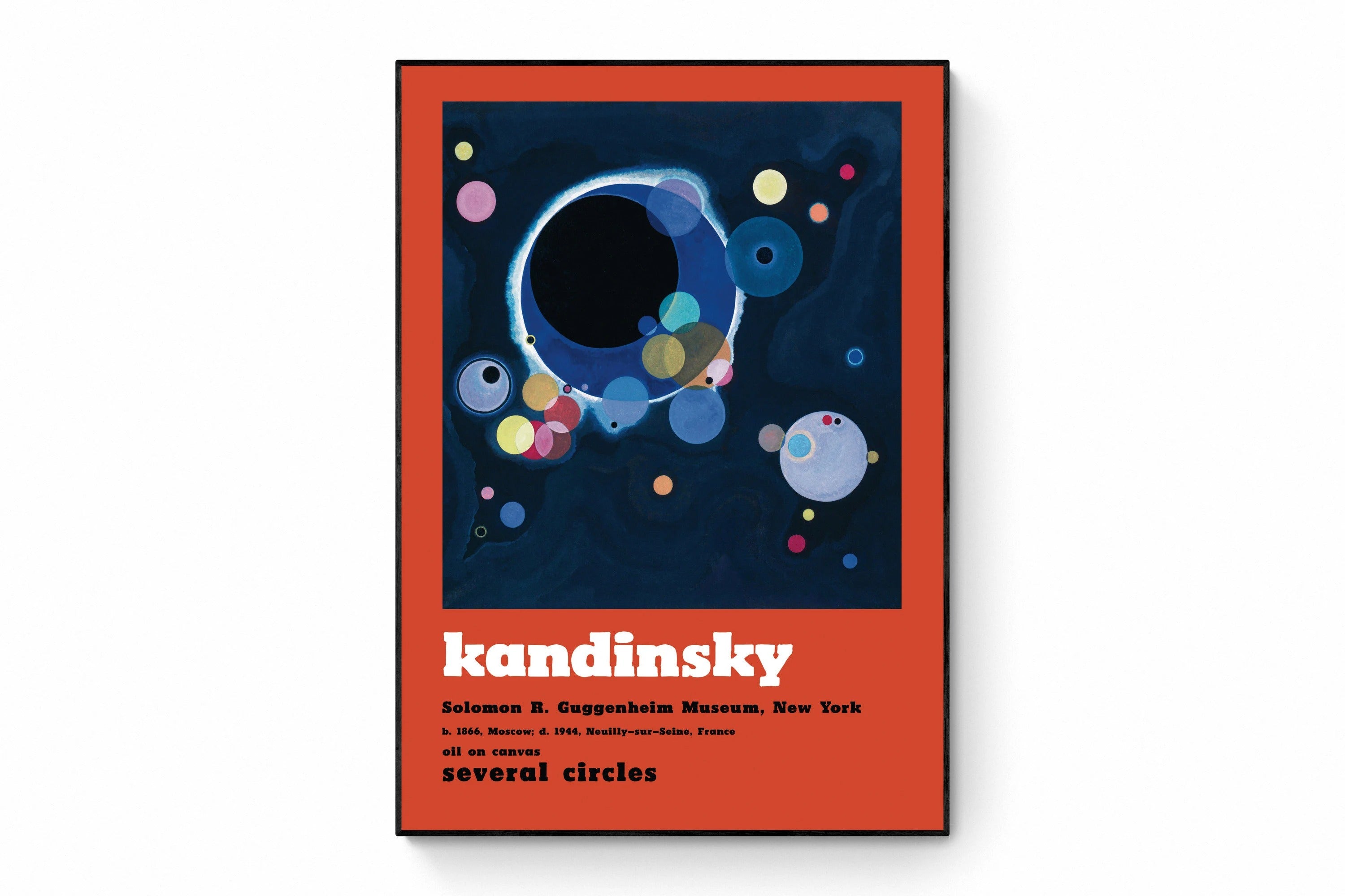Kandinsky 'Several Circles' Museum Exhibition Poster