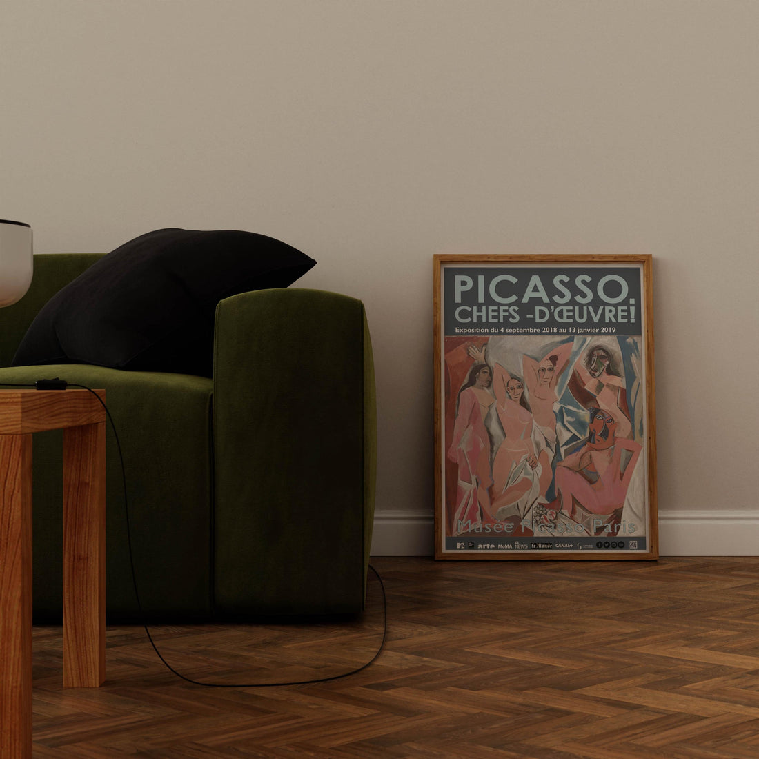 Picasso "Ladies of Avignon" Sergisi Afişi - Musee Paris Baskısı