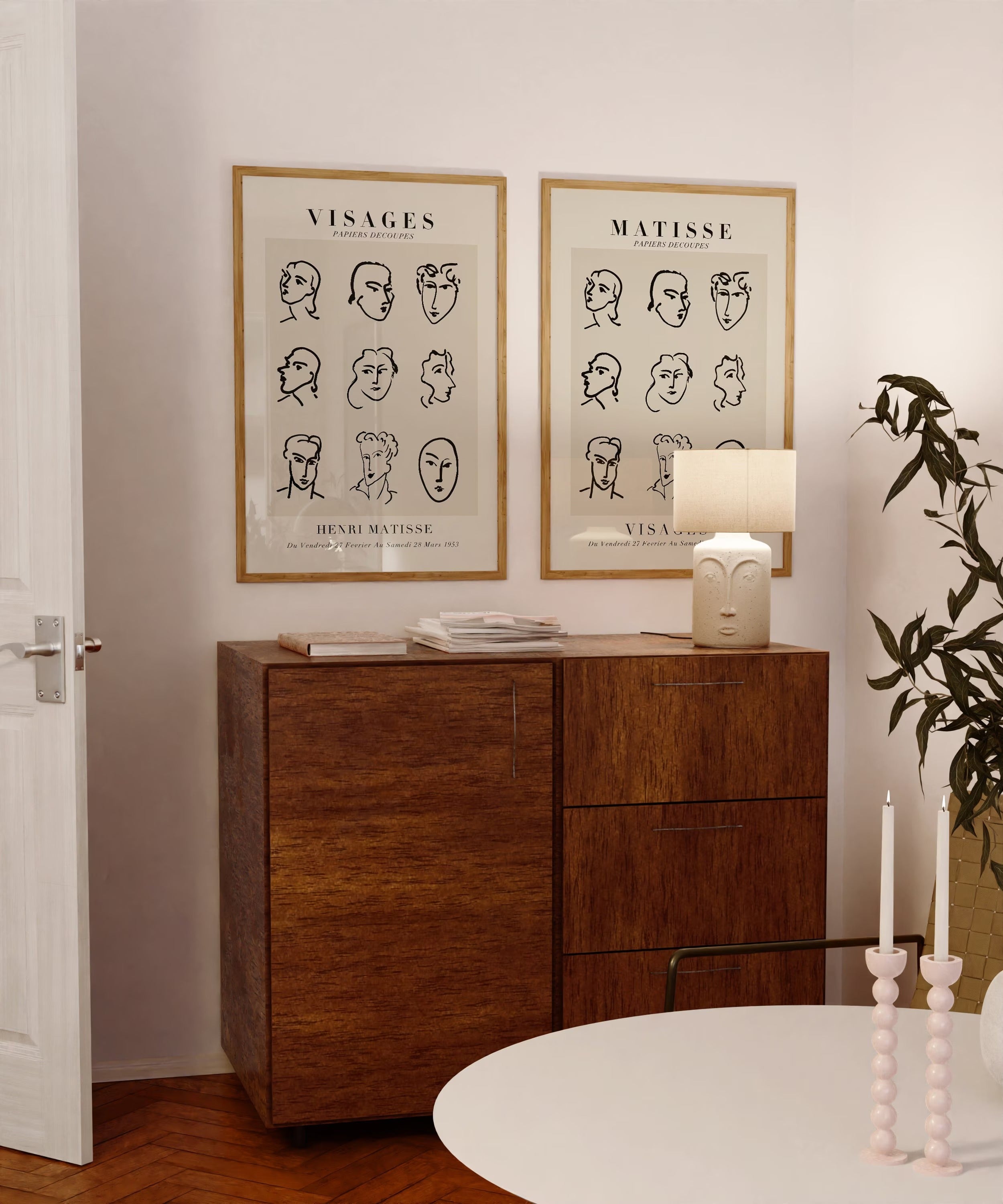 Matisse Yüzleri Posteri: Visages Fransız Modern Sanat Baskısı