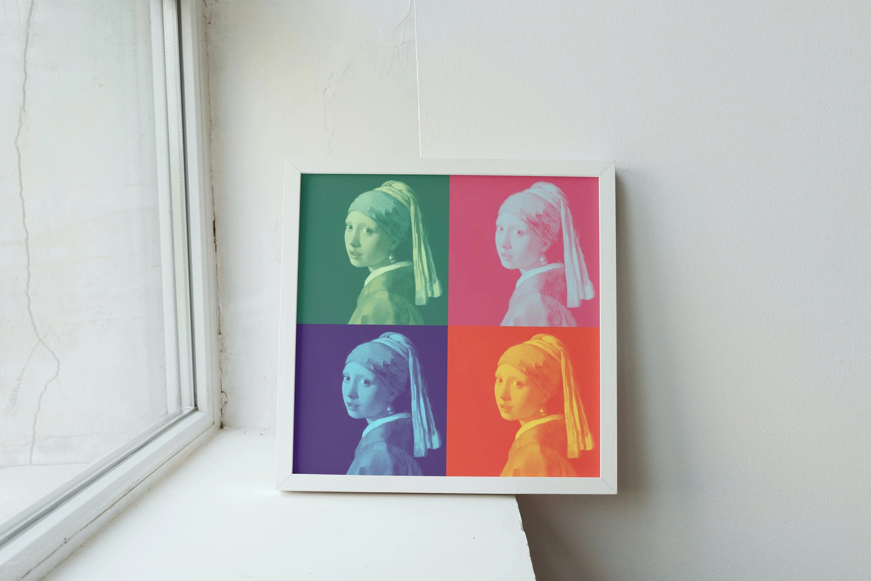 İnci Küpeli Kız Pop Art Baskısı - Vermeer Elmaleh