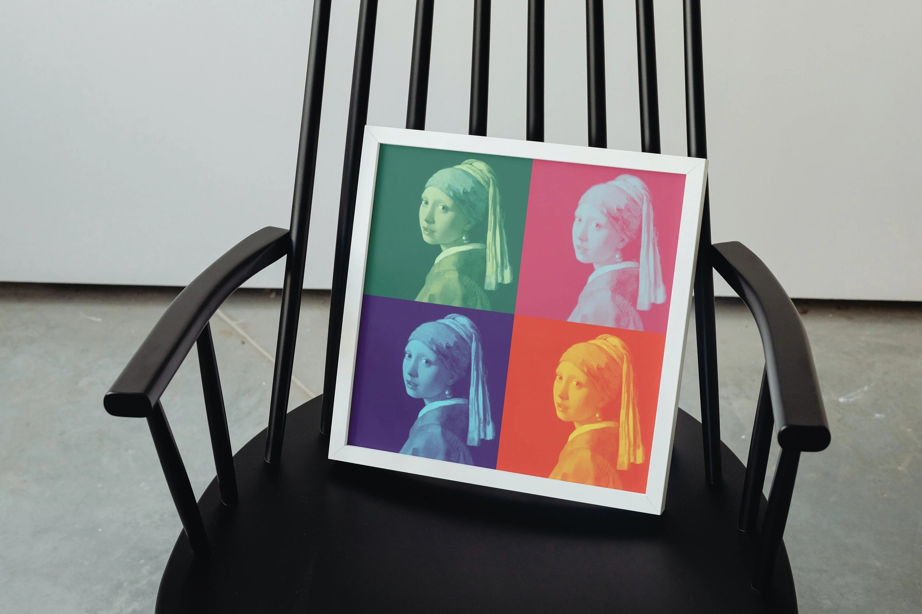 İnci Küpeli Kız Pop Art Baskısı - Vermeer Elmaleh