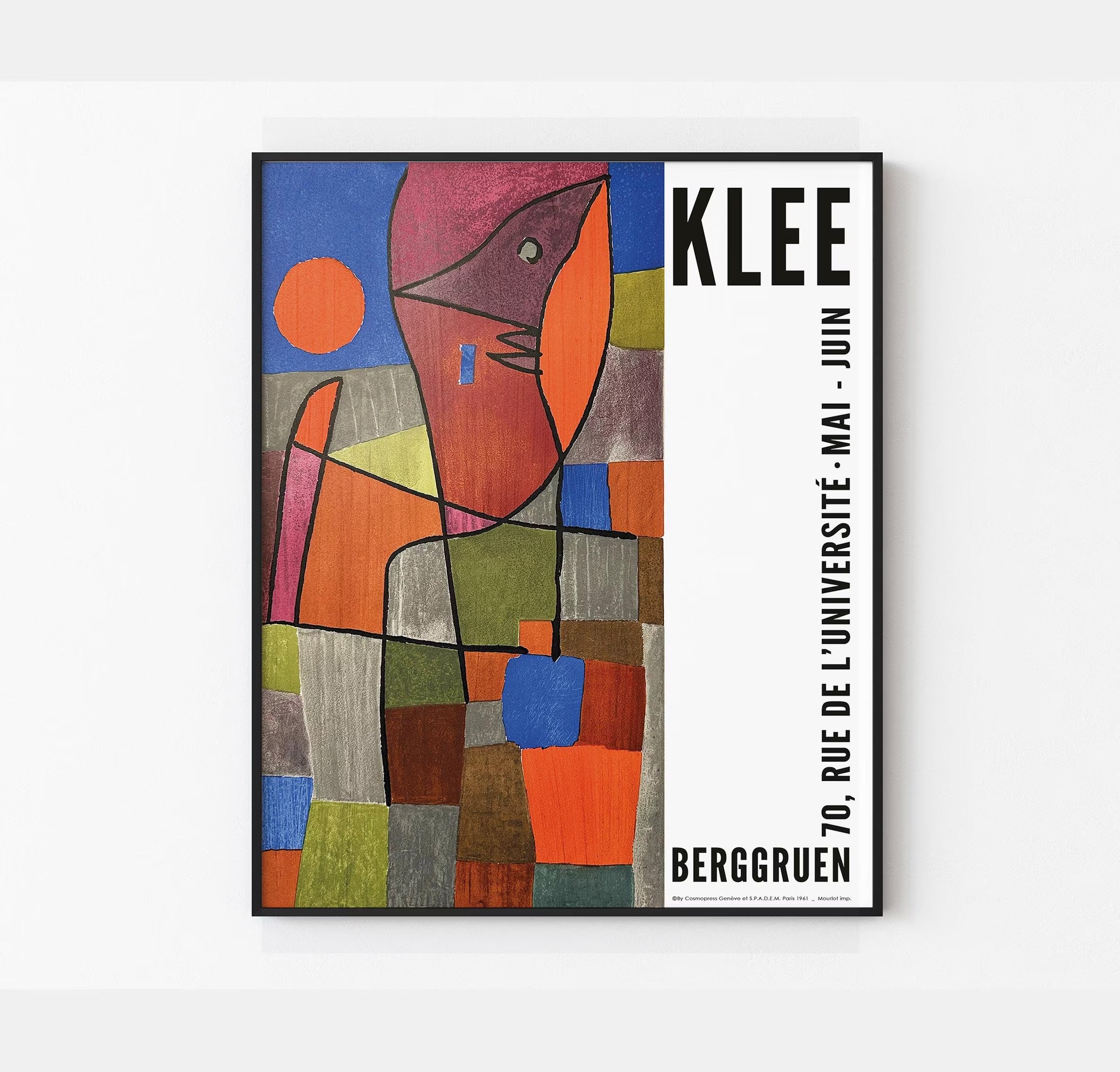 Paul Klee Sergi Afişi: Vintage Bauhaus Sanat Baskısı
