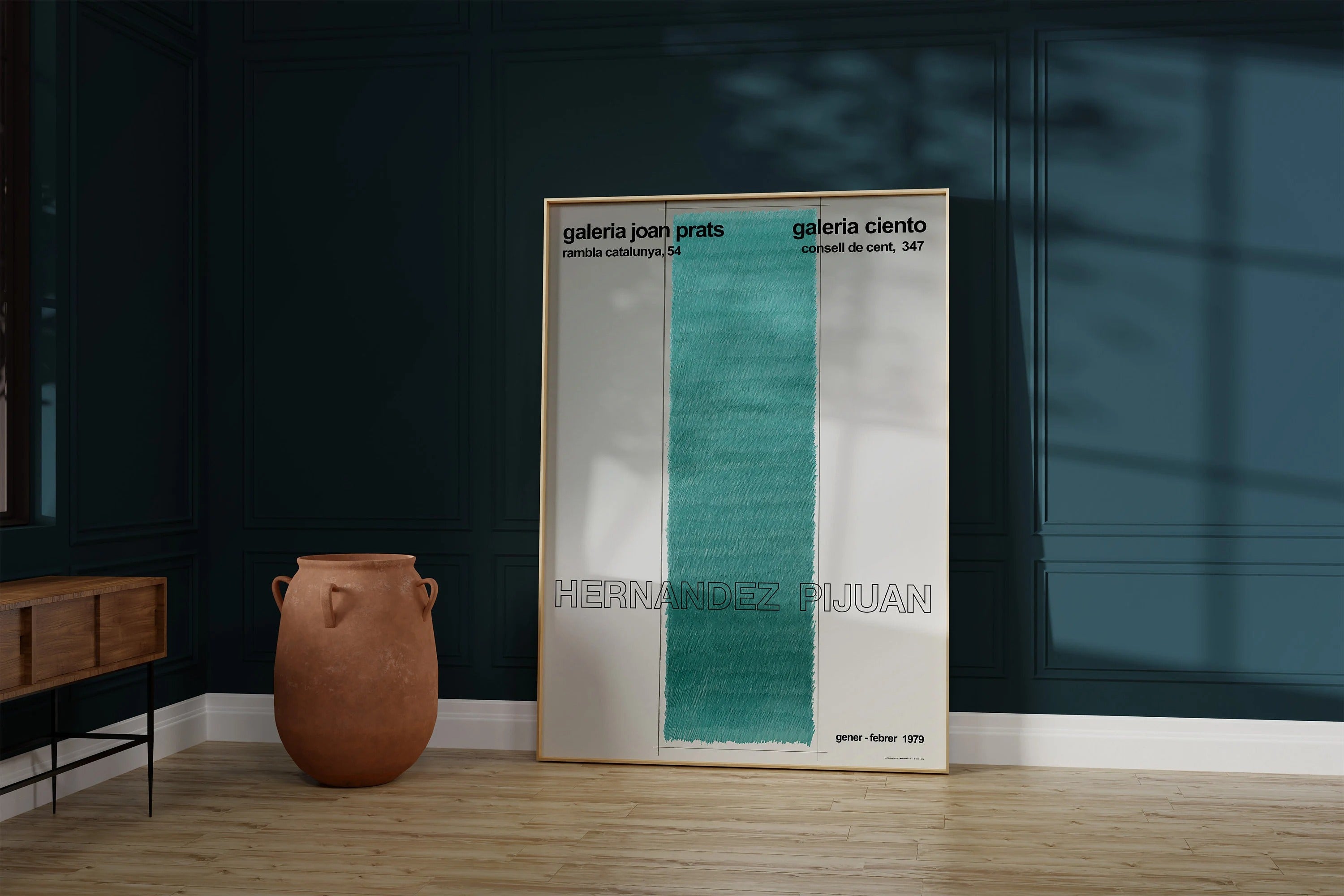 Hernandez Pijuan Çiftli Set / İki Uyumlu Parça / Noktalar ve Retro - Vintage Posterler