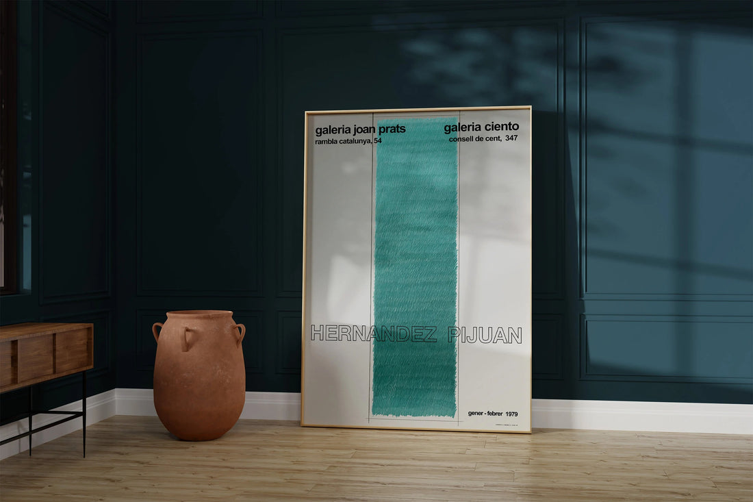 Hernandez Pijuan Çiftli Set / İki Uyumlu Parça / Noktalar ve Retro - Vintage Posterler