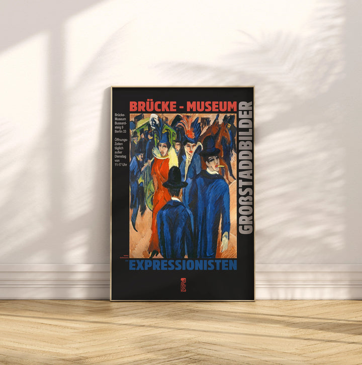 Ernst Kirchner, Berlin Sokak Manzarası Baskı - Brücke Müzesi