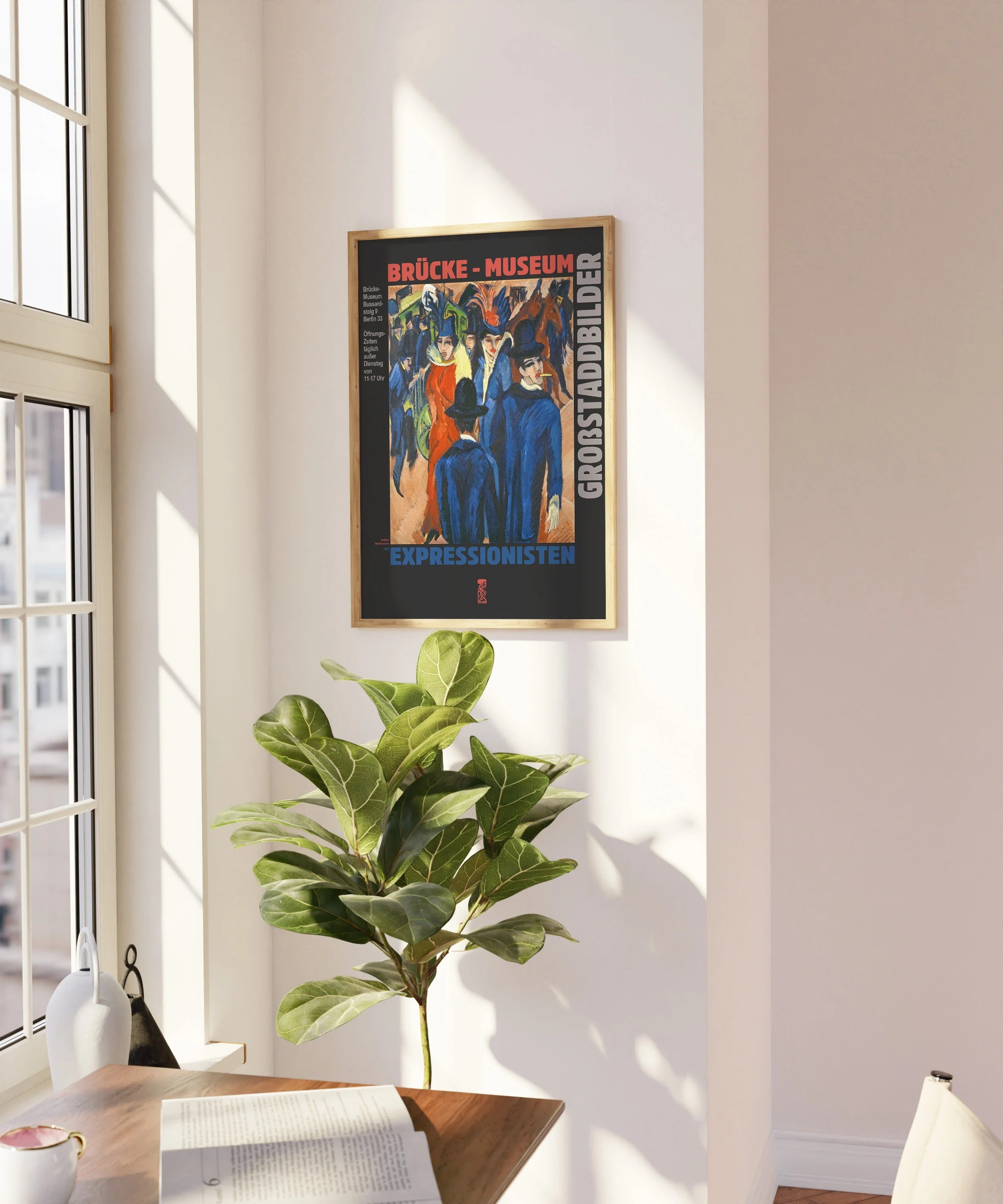 Ernst Kirchner, Berlin Sokak Manzarası Baskı - Brücke Müzesi