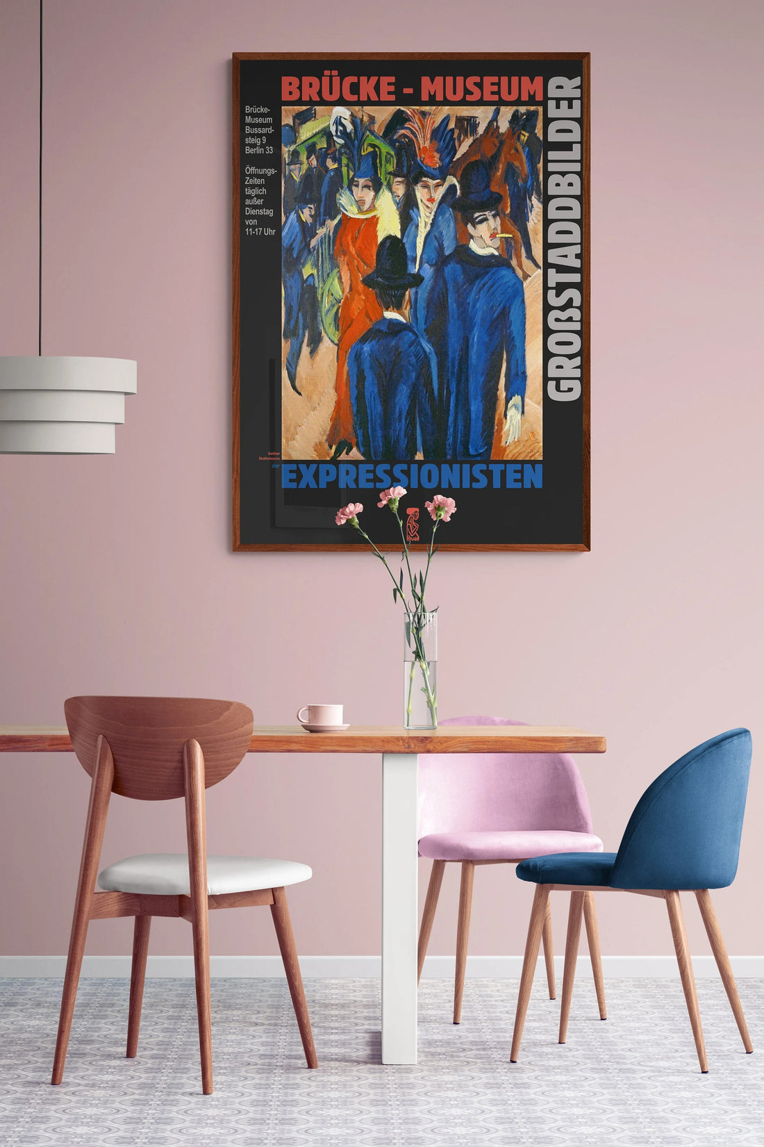 Ernst Kirchner, Berlin Sokak Manzarası Baskı - Brücke Müzesi