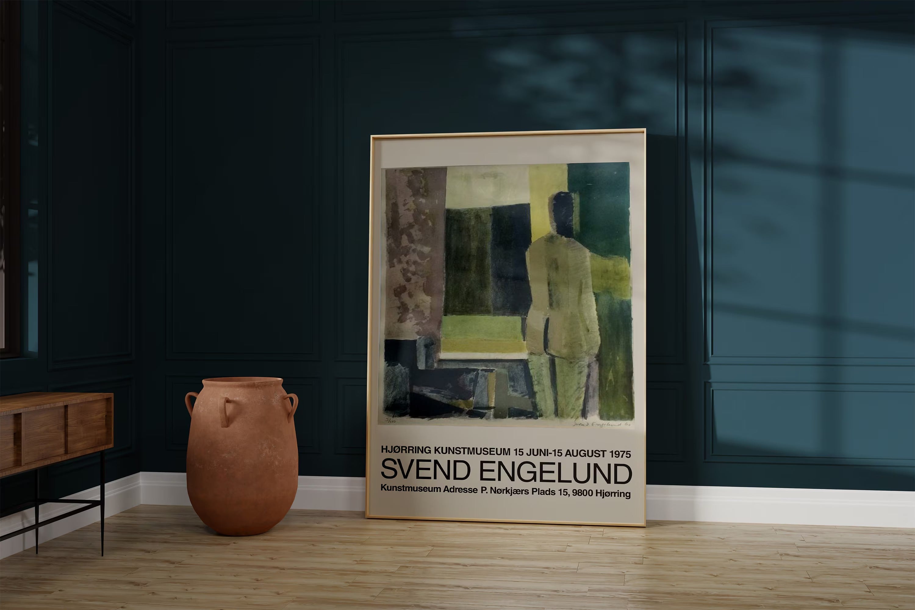 Svend Engelund - Sırtüstü Yatan Kadın / Danimarka Sanatı - Yeniden Baskı Afiş