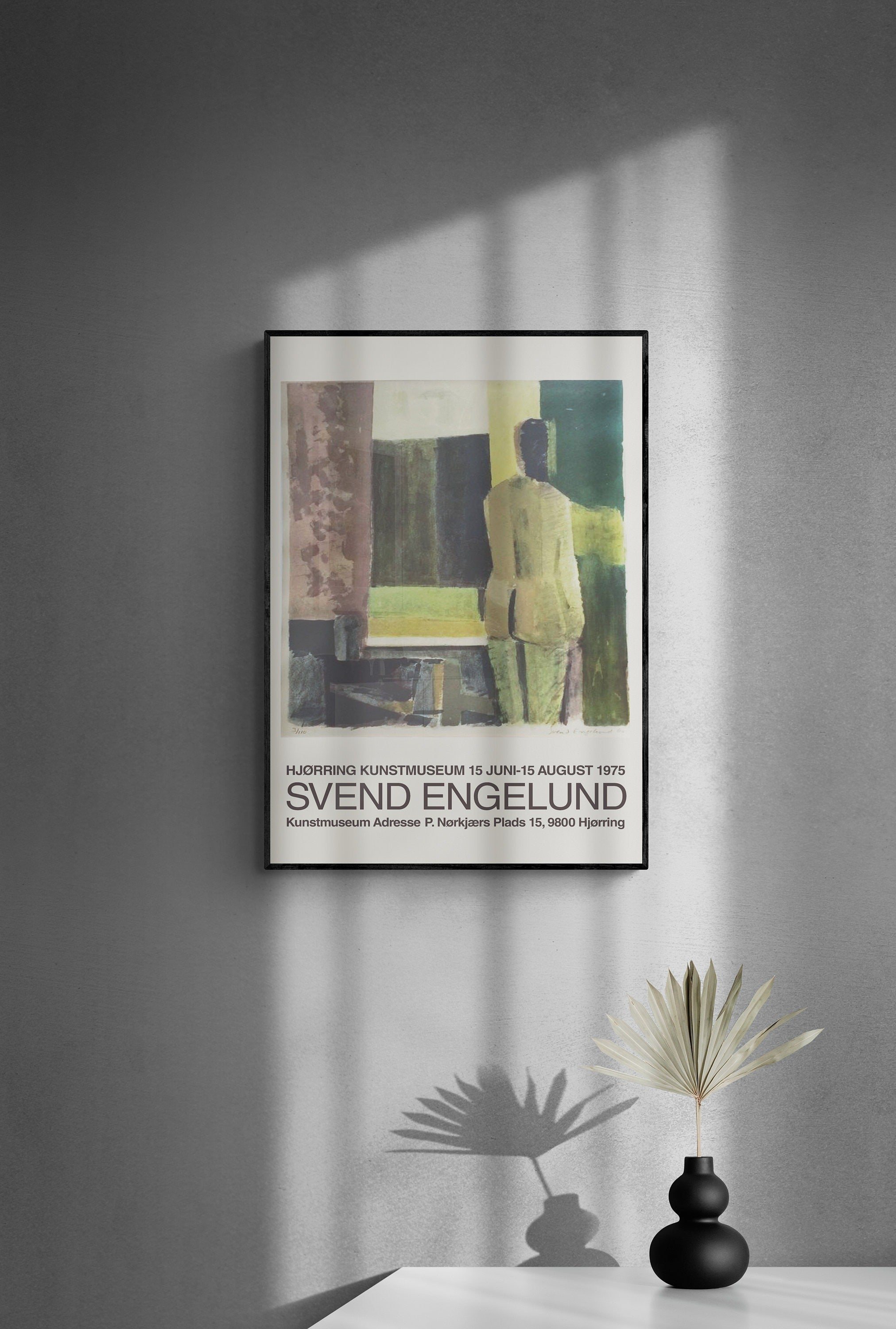 Svend Engelund - Sırtüstü Yatan Kadın / Danimarka Sanatı - Yeniden Baskı Afiş