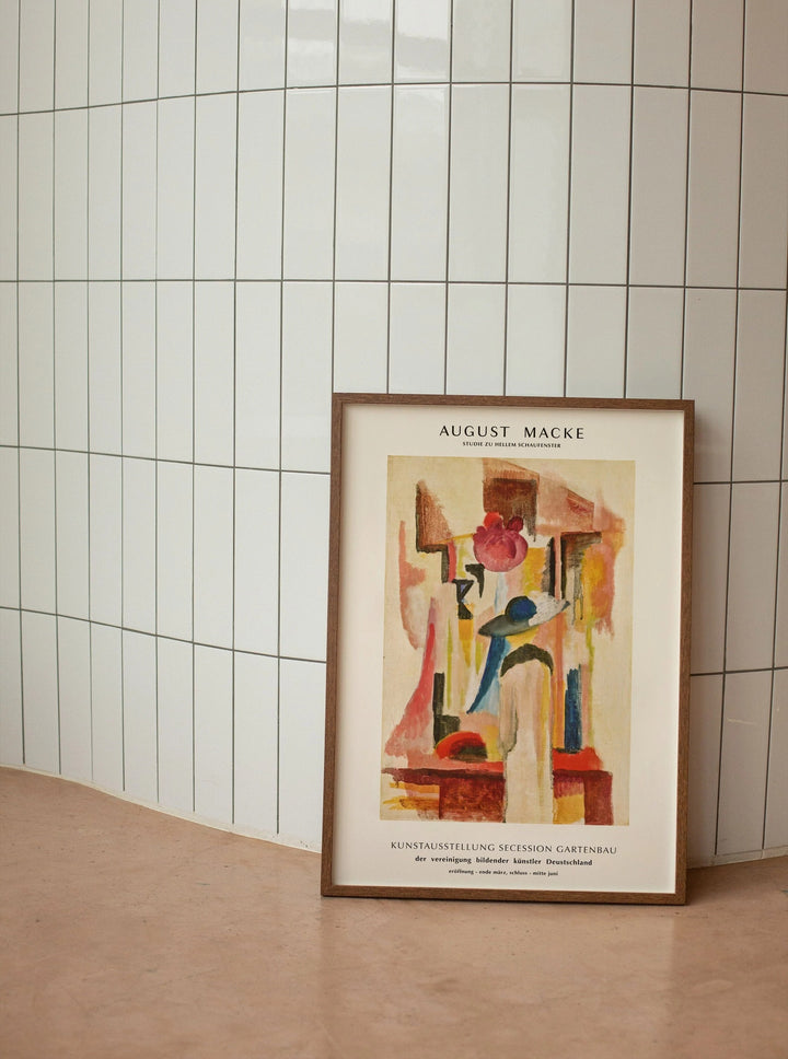 August Macke - Aydınlık Bir Vitrin Etüdü - Studie Zu Hellem Schaufenster / Eğitim Afişi