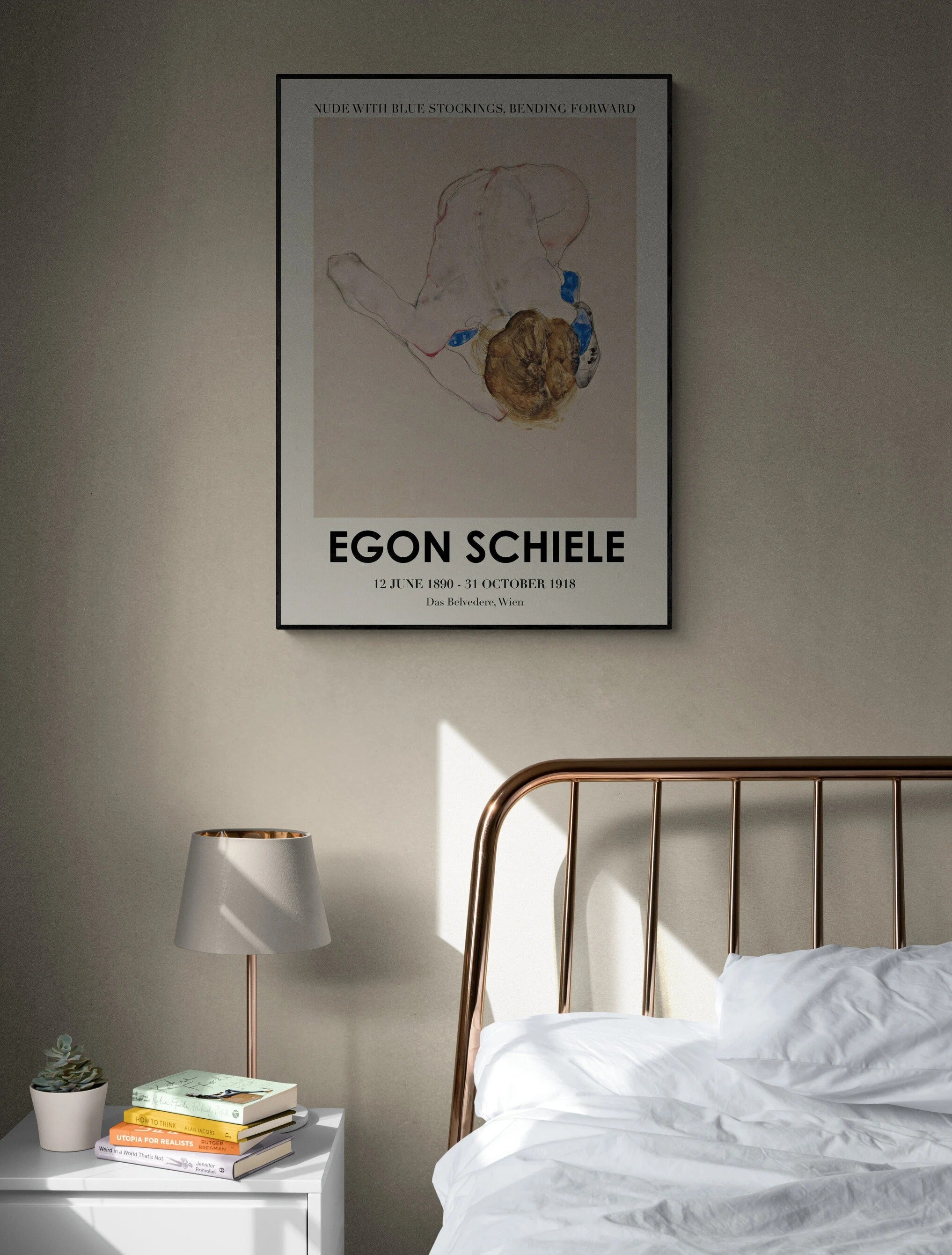 Egon Schiele Sergi Afişi Seti | 2'li Vintage Müze Posteri