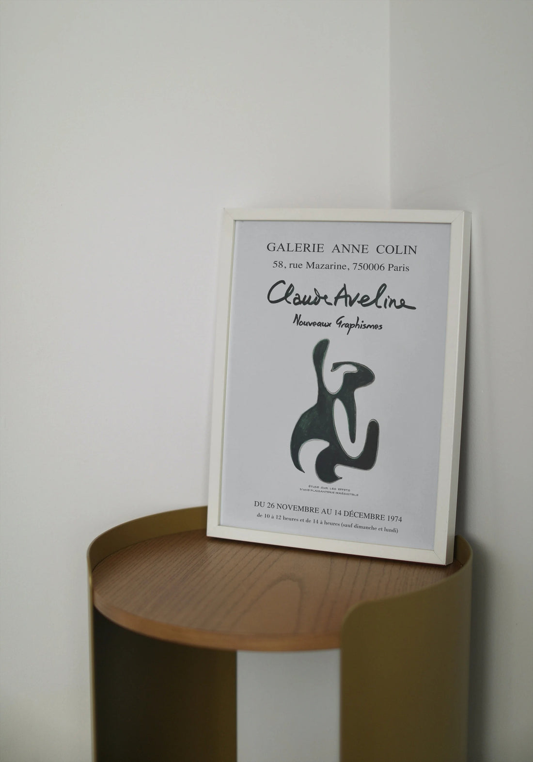 Claude Aveline / Aveline Sergisi Afişi / AFİŞ, Yeni Grafik Tasarımlar, Anne Colin Galerisi - (1901-1992 Paris)