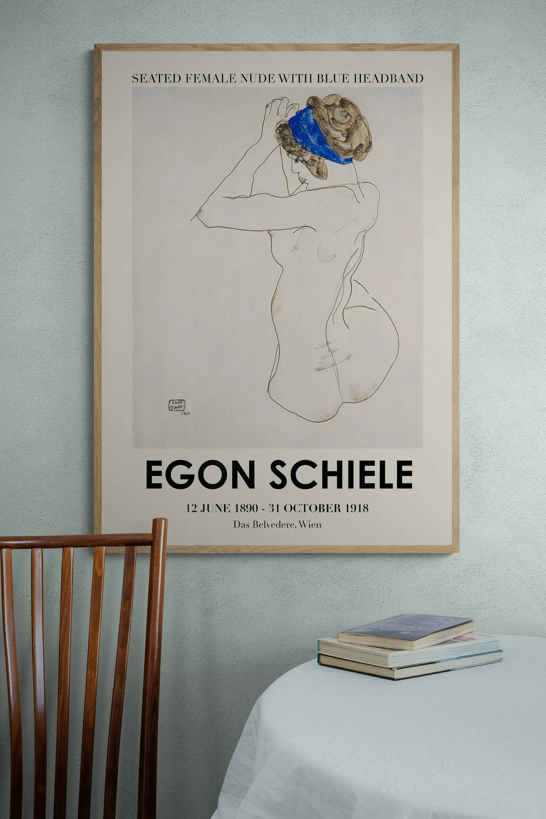 Egon Schiele Sergi Afişi Seti | 2'li Vintage Müze Posteri