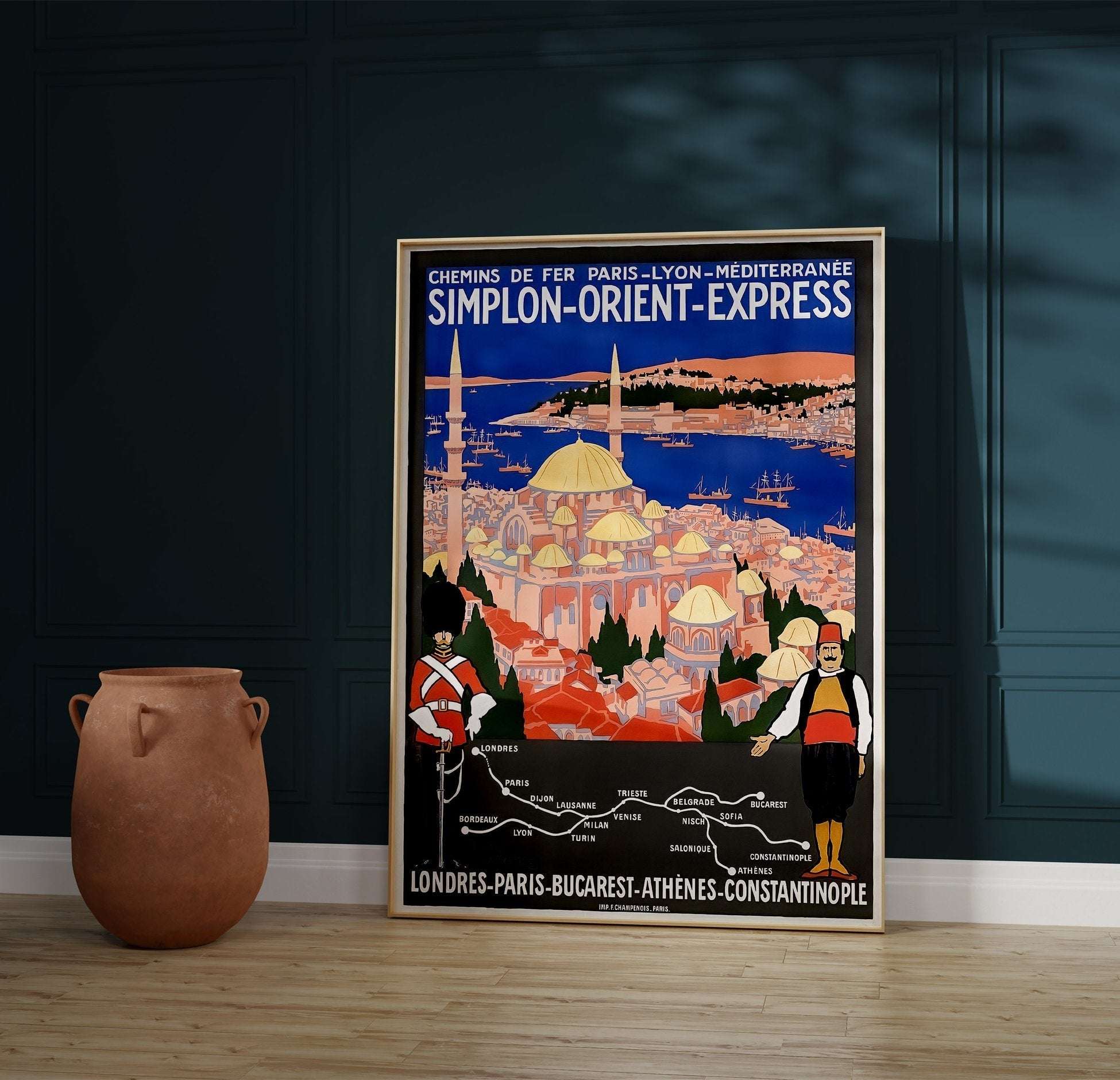 İstanbul Orient Express - Istanbul to London Afiş - İstanbul Afişleri;Poster