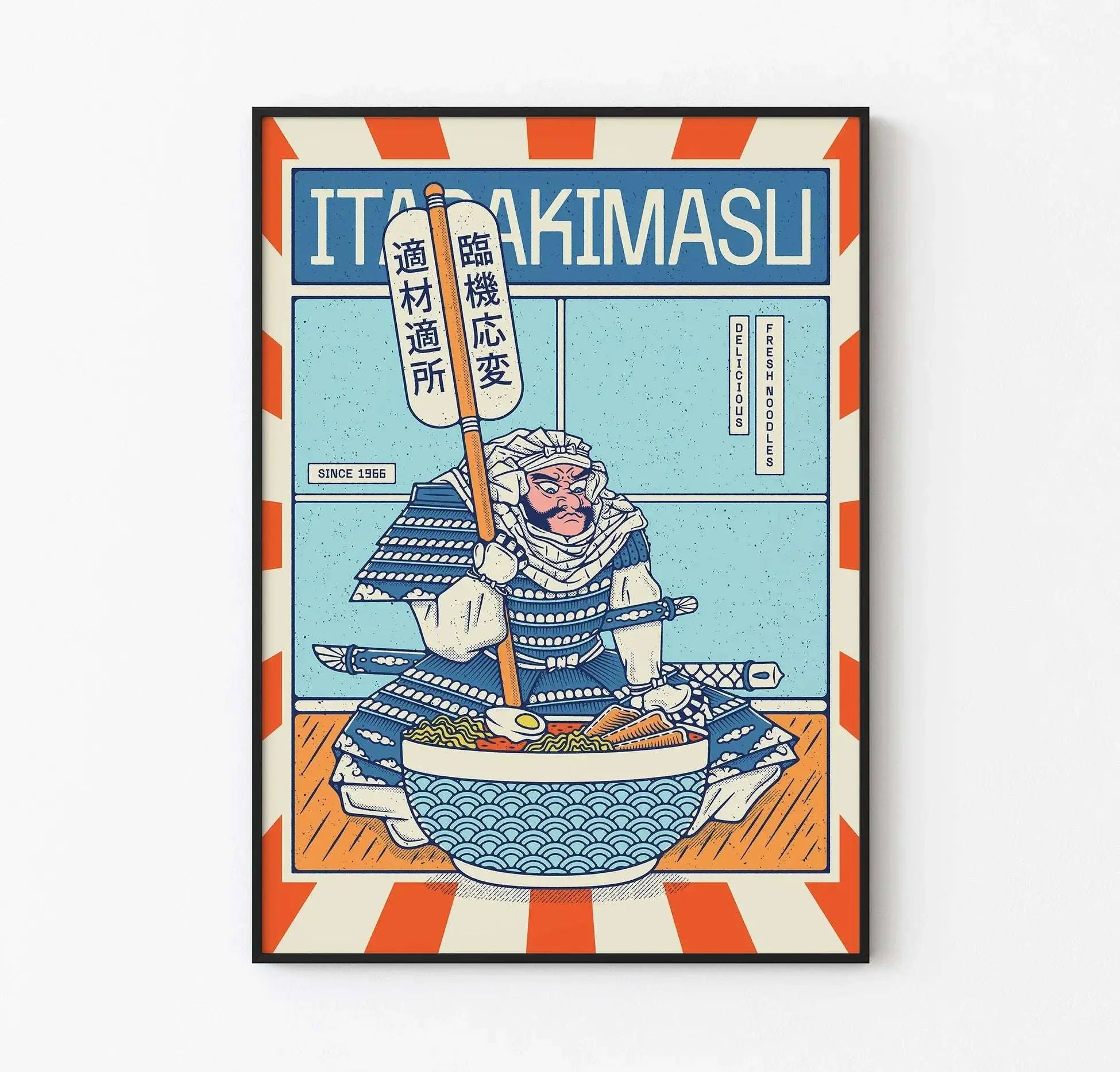 Itadakimasu - Ramen Poster - Japanese Food Poster