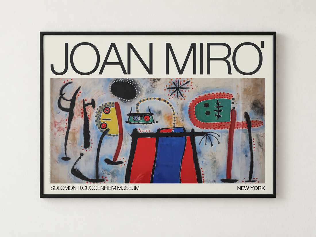 Joan Miró Solomon R. Guggenheim Museum poster mockup