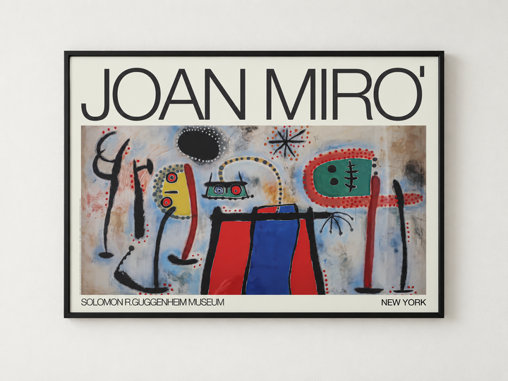 Joan Miró Solomon R. Guggenheim Museum poster mockup