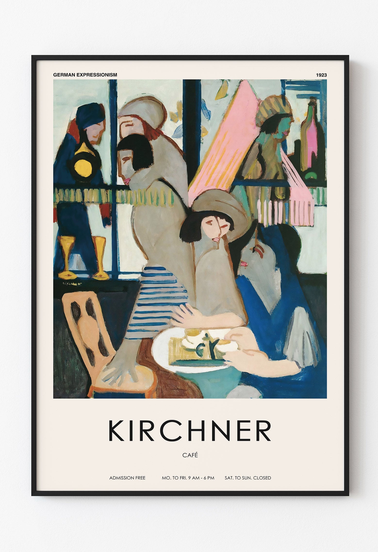 Ernst Ludwig Kirchner – “Café” Poster (1923) | Alman Dışavurumculuğu Serisi