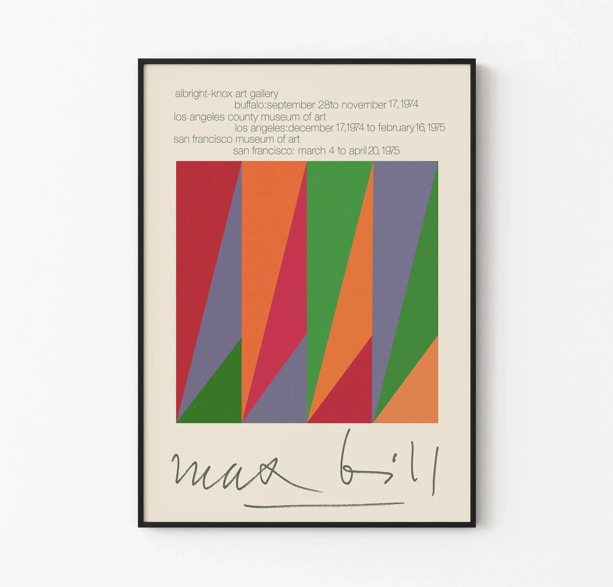 Max Bill - Abstract Geometric Mid Century Art101.shop