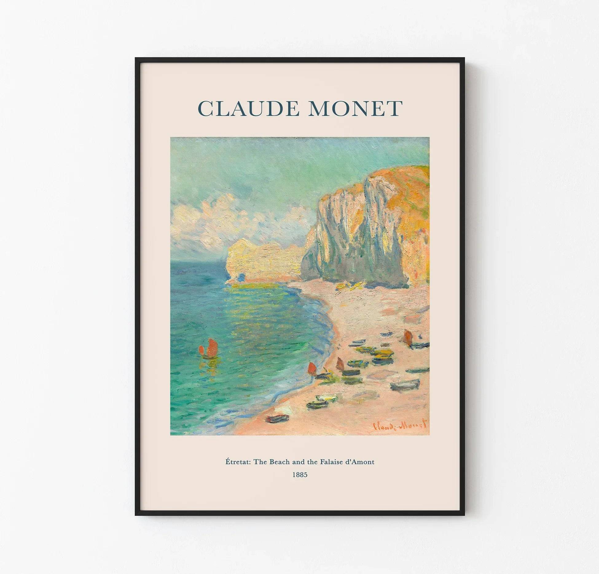Claude Monet - Beach and Tropical Poster - Etretat / Nadir Afiş