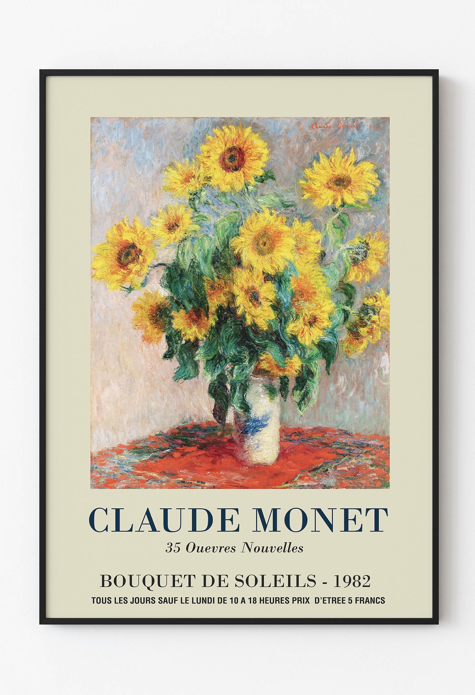 Claude Monet - Bouquet de Soleils / Mone - Ayçiçekleri Art101.shop