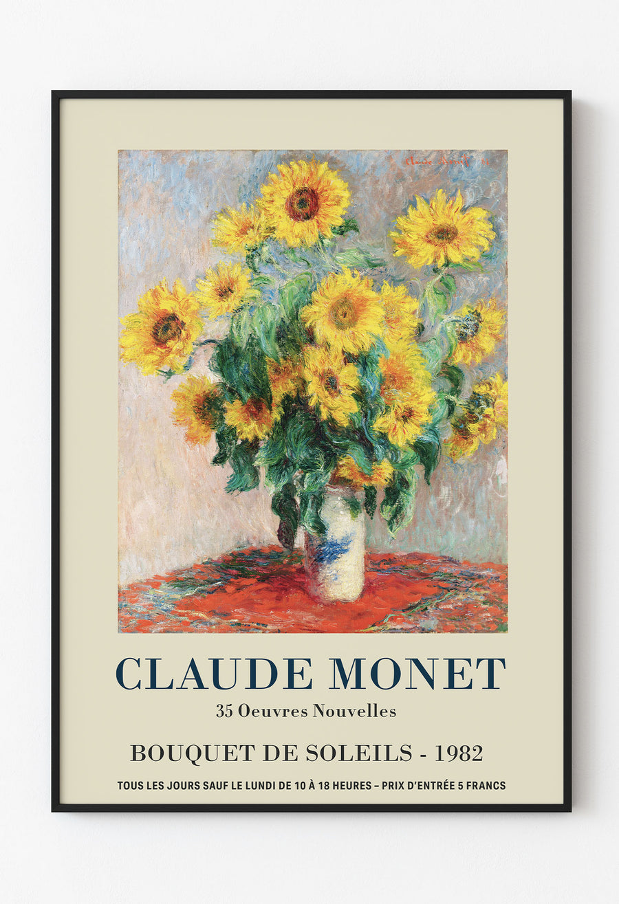 Claude Monet - Bouquet de Soleils / Mone - Ayçiçekleri