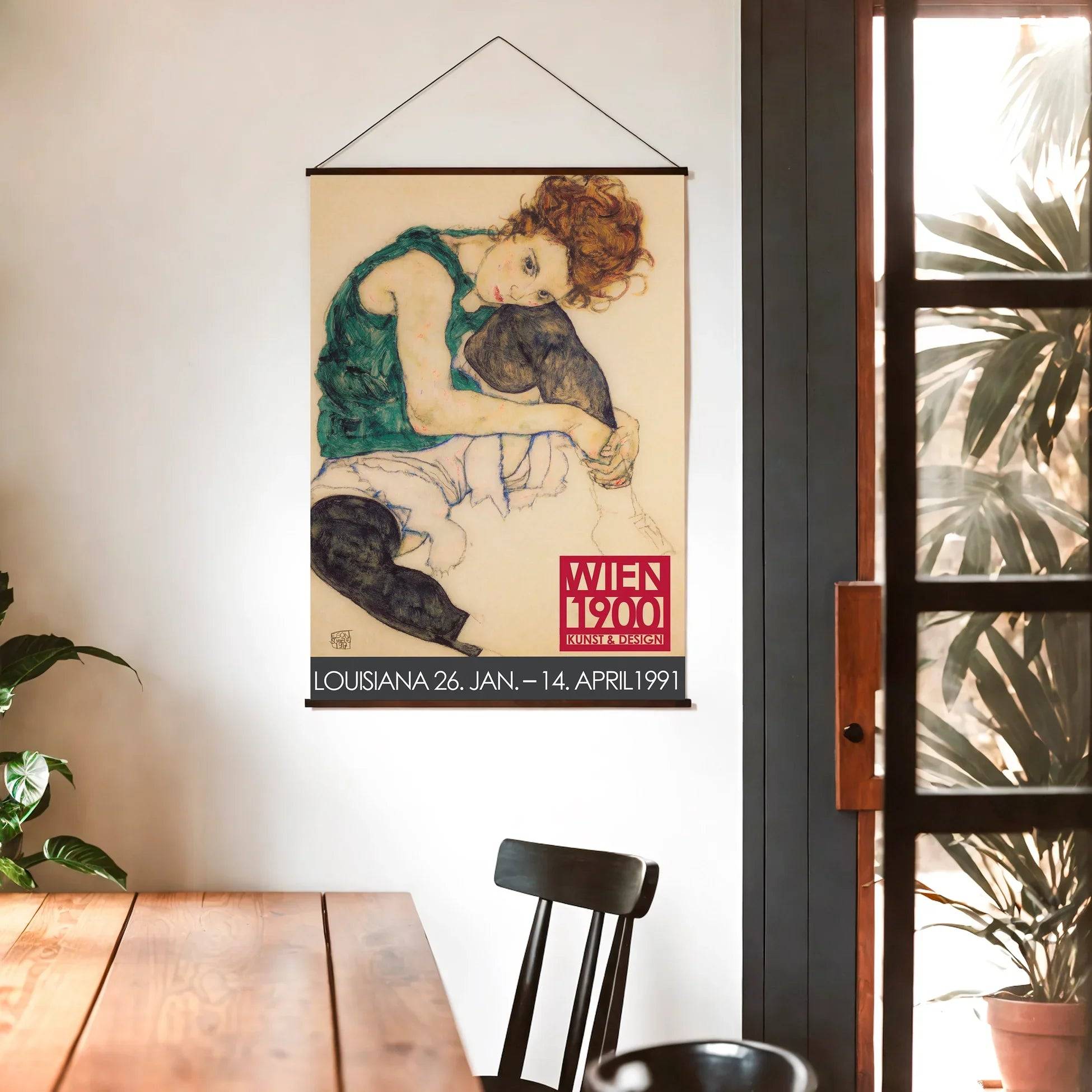 Egon Schiele - Oturan, Dizleri Bükülmüş Kadın