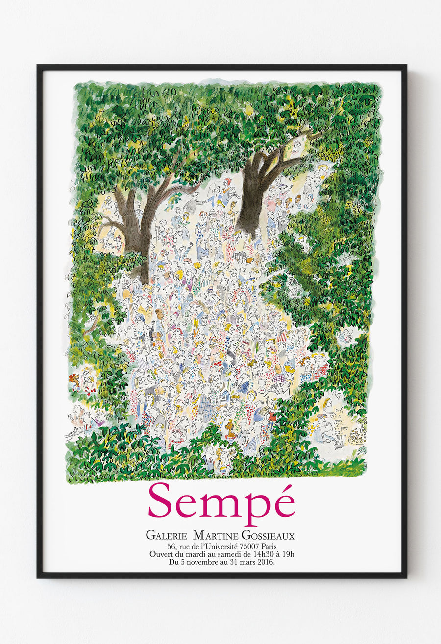 Sempe - Garden Party / J.J Sempe Illustration - Çok Nadir Afiş