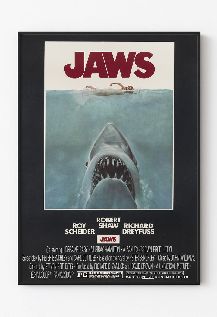 Okyanusun Altındaki Korku – Jaws Retro Film Posteri | İkonik Sinema Afişi