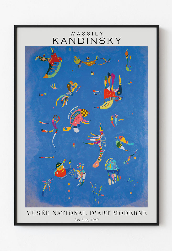 Kandinsky Sky Blue – Soyut Modern Duvar Posteri