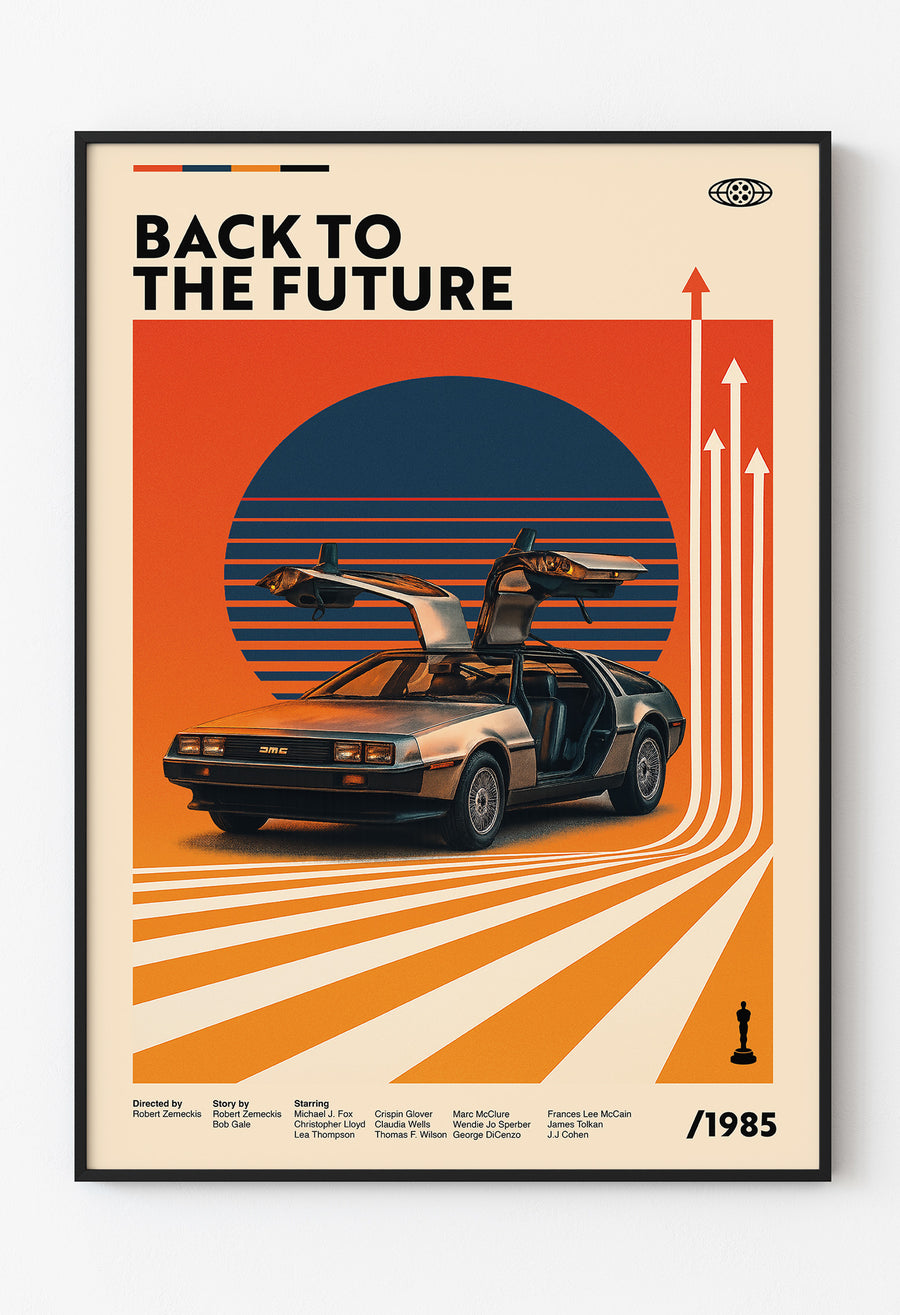 Back to the Future - Retro Stil Sanat Posteri  - Geleceğe Dönüş