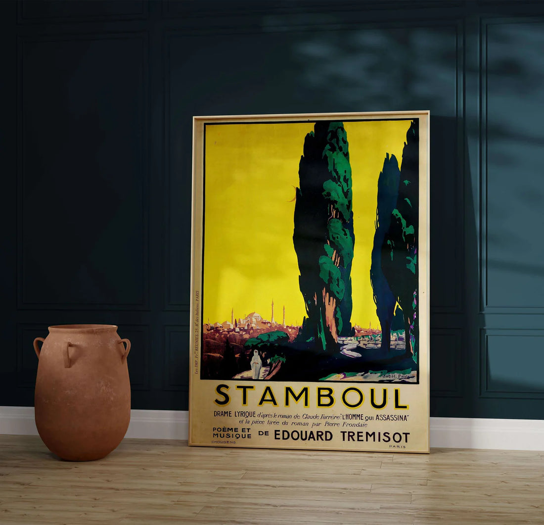 Stamboul - Edouard Tremisot İstanbul Posteri / 1920'lerden Orijinal "Stamboul" Lirik Drama Tanıtım Posteri