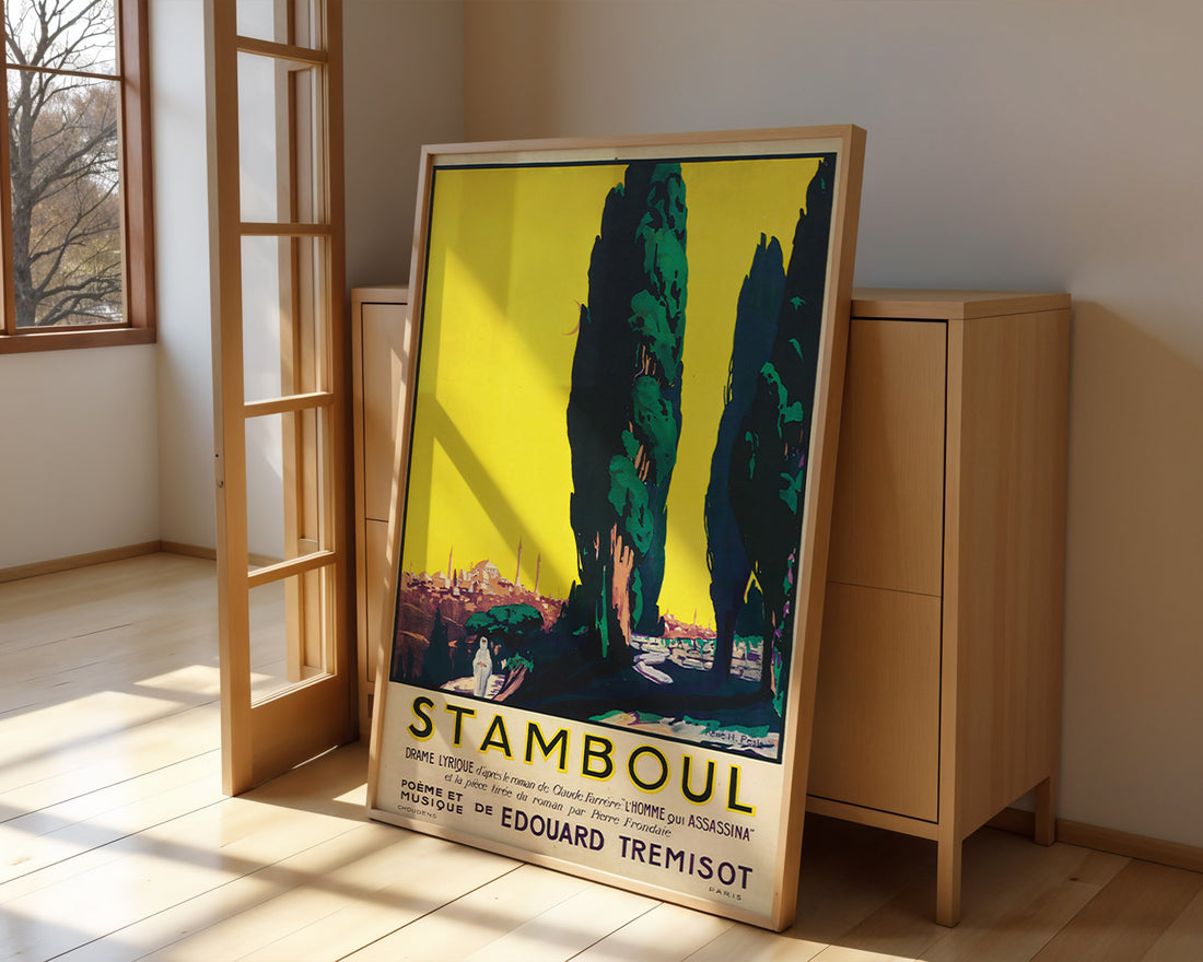 Stamboul - Edouard Tremisot İstanbul Posteri / 1920'lerden Orijinal "Stamboul" Lirik Drama Tanıtım Posteri