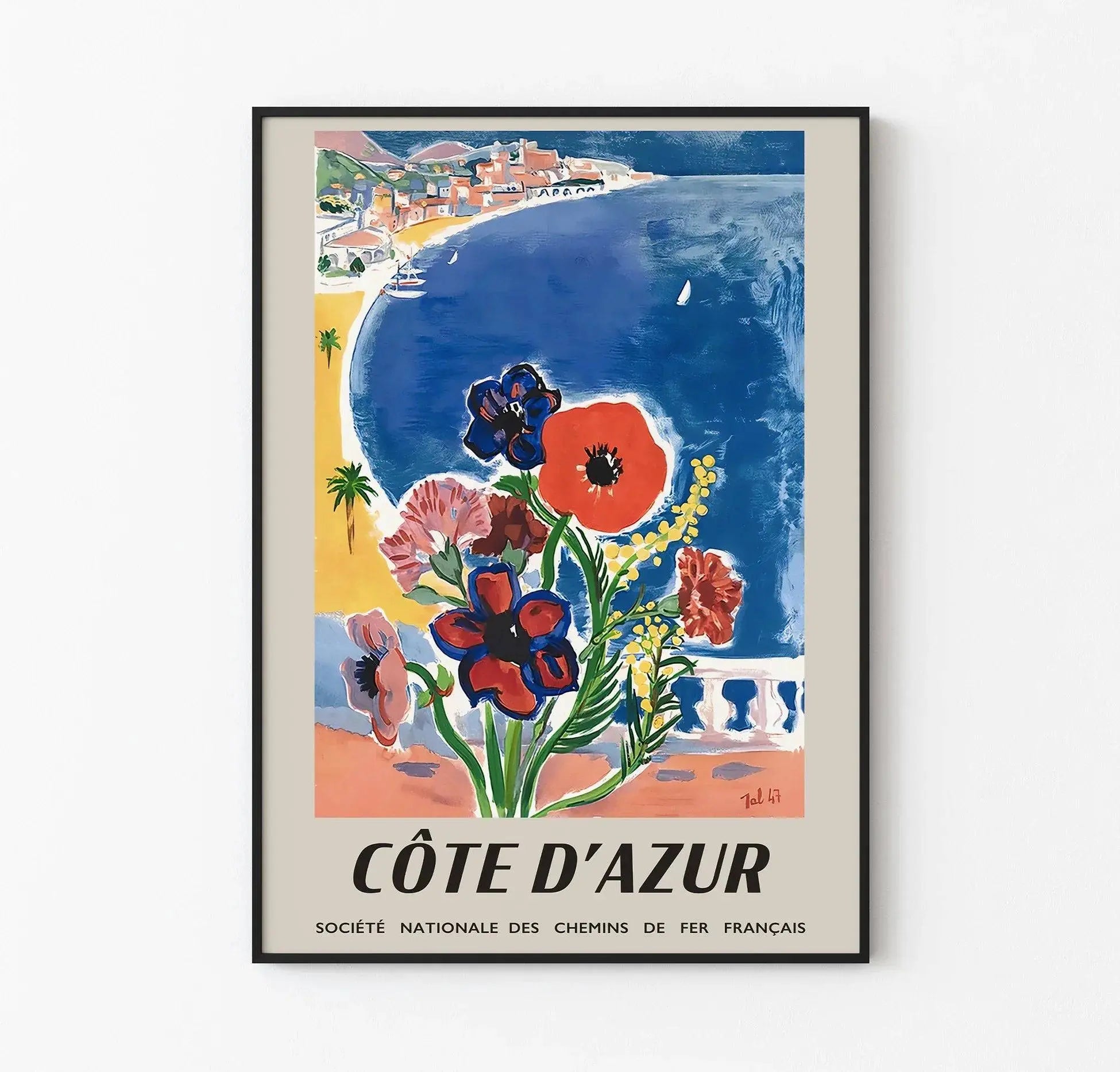 Cote Dazur - Fransa Nice Sahil Afişi - Tal Coat