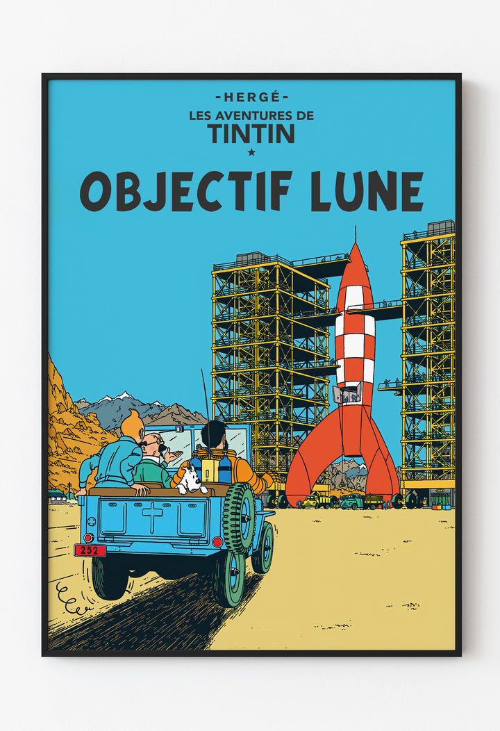 Tintin - Objectif Lune / Tenten - Görevimiz Ay Posteri