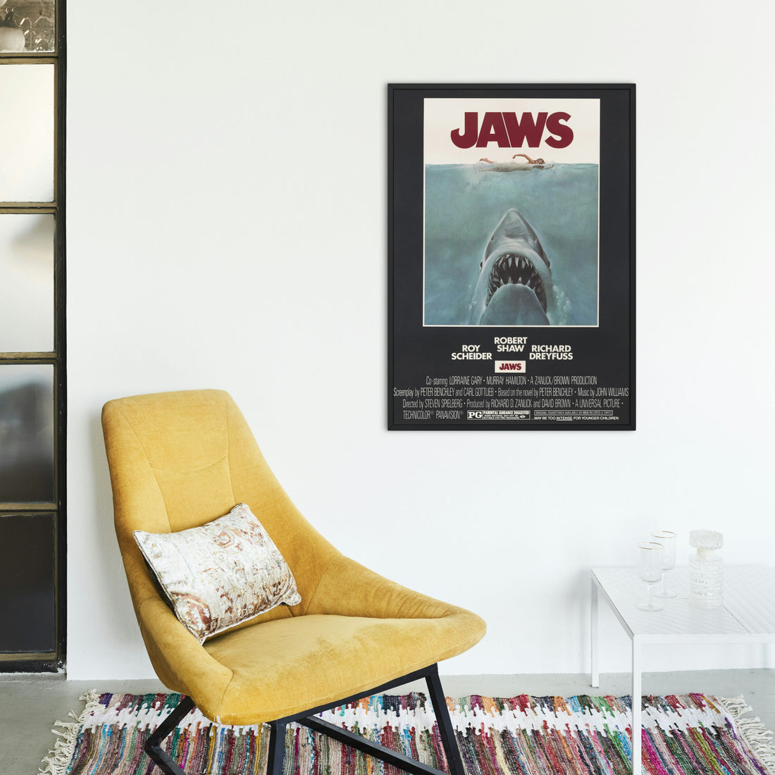 Okyanusun Altındaki Korku – Jaws Retro Film Posteri | İkonik Sinema Afişi